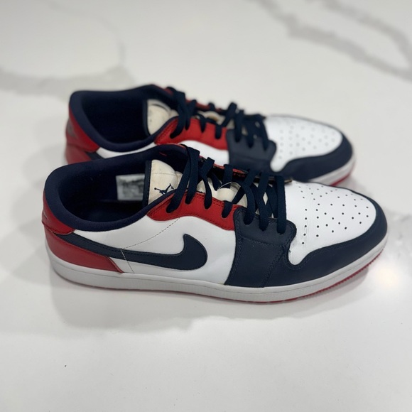 Air Jordan 1 Low Golf 'USA' Red White and Blue - Picture 7 of 10